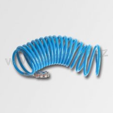 XTLINE hadice vzduchová 6/8mm 10m spirálová na kompresor s rychlospojkami P19626H