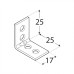 DOMAX úhelník 25x25x17x1,5mm KW1 4001 DMX