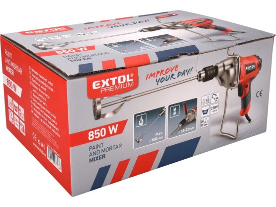 EXTOL PREMIUM míchadlo stavebních směsí 850W 8890611
