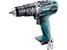EXTOL INDUSTRIAL vrtací šroubovák aku s příklepem, 18V Li-ion, 4 pólový motor, 2000mAh, bez baterie a nabíječky 8791110T