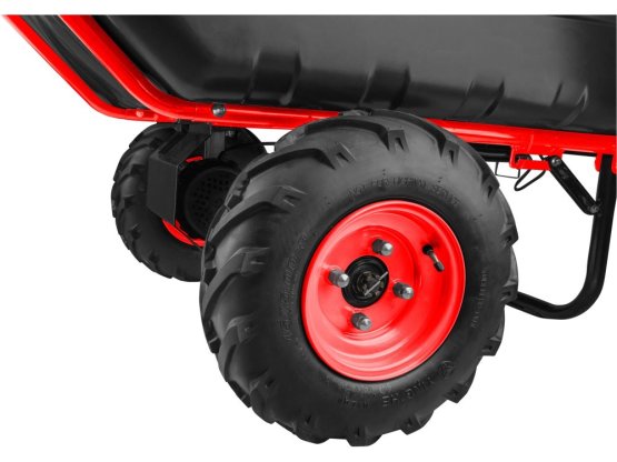 EXTOL PREMIUM Dvoukolák nákladní s převodovkou aku 300l 40V 6Ah 8891592