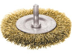 kartáč okružní, O 100mm, vlnitý drát S 0,3mm, stopka 6mm, 17055 EXTOL CRAFT