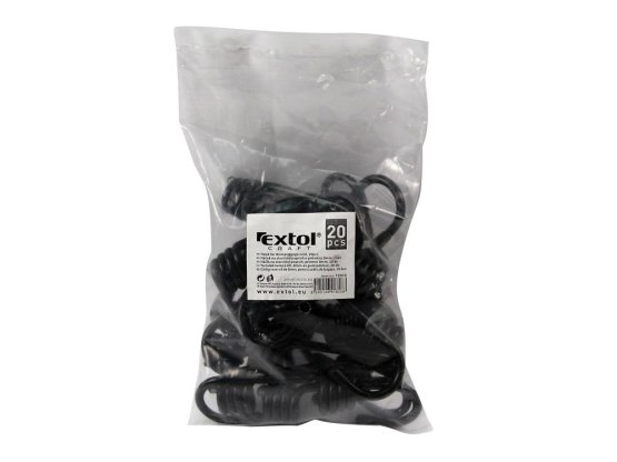 EXTOL CRAFT 10011 háčky na elastický popruh 8mm, balení 20 ks