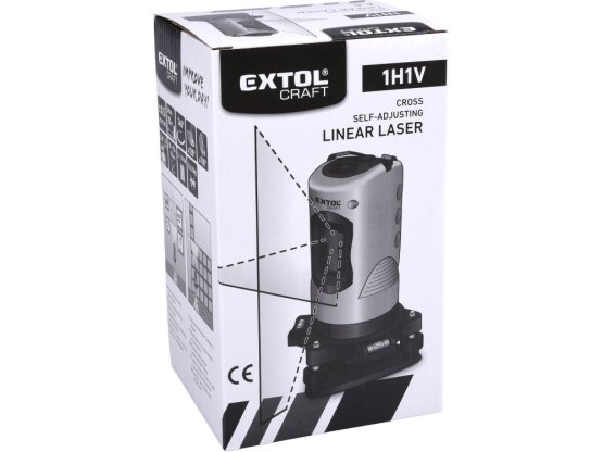 EXTOL CRAFT laser liniový, křížový samonivelační 34900