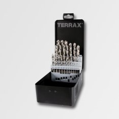 Ruko sada vrtáků do kovu HSS-G 25dílů Terrax RUA214215