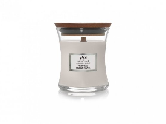 WoodWick Warm Wool 85 g svíčka váza malá 31992